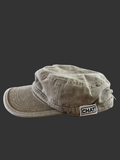 Beige Washed Denim Cadet CHAT Cap
